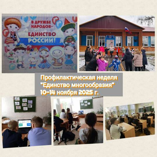 Профилактическая неделя &amp;quot;Единство многообразия &amp;quot;.
